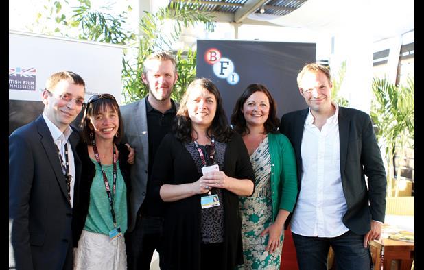 Andrew Reid (Northern Ireland Screen), Kattie Kotok (British Film Commission), Ben Roberts (BFI Film Fund), Diane Henderson (Edinburgh International Film Festival), Kaye Elliott (Creative England) and Will Massa (British Council, London)